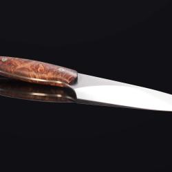 Evolution Chef Knife 142 mm Blade with Premium Spalted Maple Handle other view