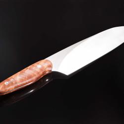 Evolution Chef Knife 190mm Blade with Fiddleback Maple Handle