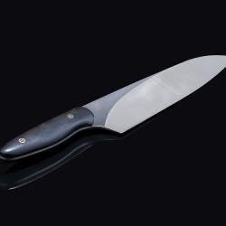 Evolution Chef Knife 8" handled in Gabon Ebony - Limited Edition other view