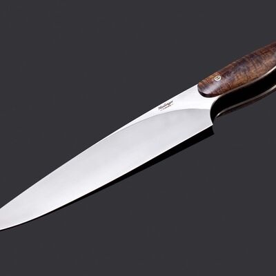 New Generation Chef Knife with10" Blade and Curly Koa Handle