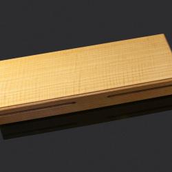 Mammoth Ivory and Stainless Steel Carving Set display box
