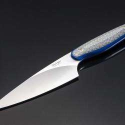 Chef set with silver twill and blue G10 indivitual view