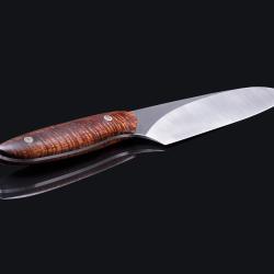 Evolution Chef Knife 140mm Blade with Premium Curly Koa Handle