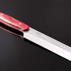 Mukimono handled in gorgeous red flamed maple manin view