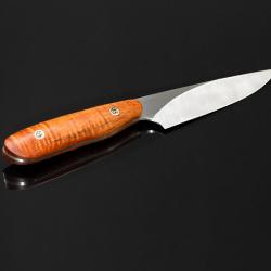 New Generation Paring Knife 96mm Blade with Curly Koa Handle