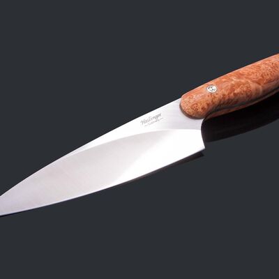 New Generation Chef Knife 207mm Blade with Maple Burl Handle